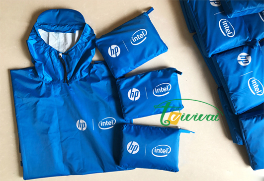 Áo mưa quà tặng siêu nhẹ-khách hàng HP/Intel