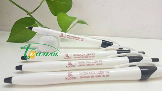 Bút bi nhựa quà tặng in logo–khách hàng KHÓA ĐIỆN TỬ KLOCK