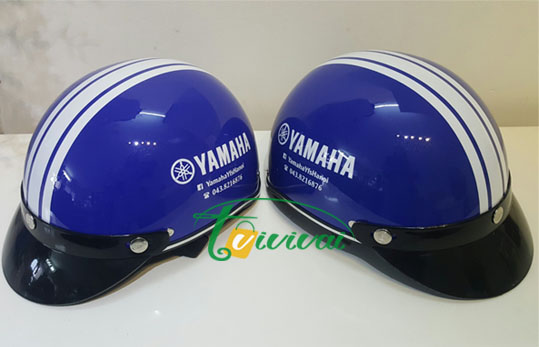 Mũ bảo hiểm quảng cáo – khách hàng YAMAHA