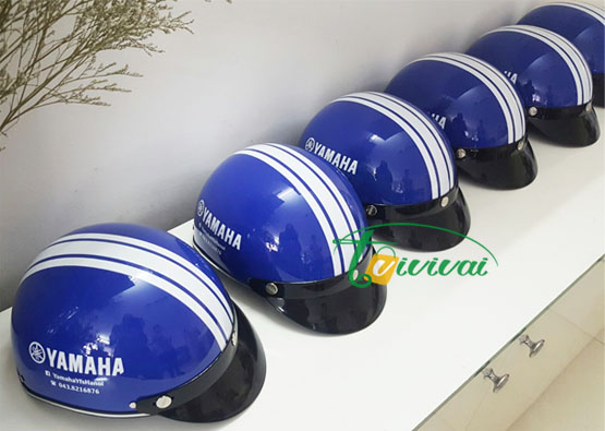 Mũ bảo hiểm quảng cáo – khách hàng YAMAHA