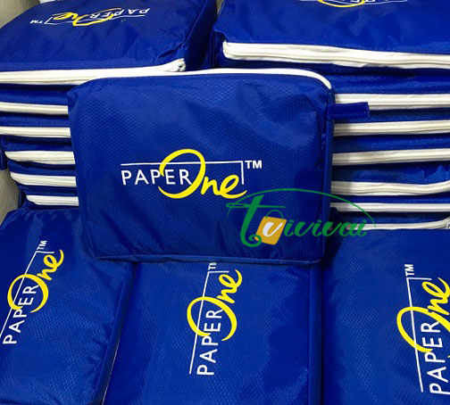 Áo mưa quảng cáo siêu nhẹ – khách hàng PAPER ONE