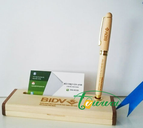 BÚT KÝ GỖ QUÀ TẶNG CAO CẤP  – NGÂN HÀNG BIDV PHÚ QUỐC
