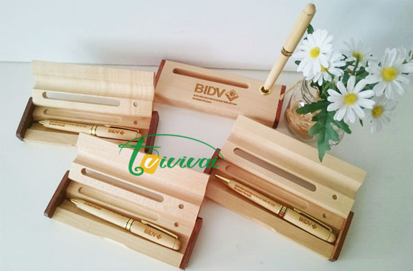 BÚT KÝ GỖ QUÀ TẶNG CAO CẤP – NGÂN HÀNG BIDV PHÚ QUỐC