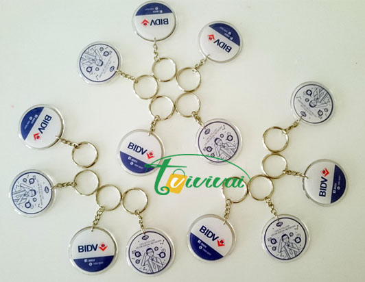 Móc khóa mica dẻo – khách hàng BIDV