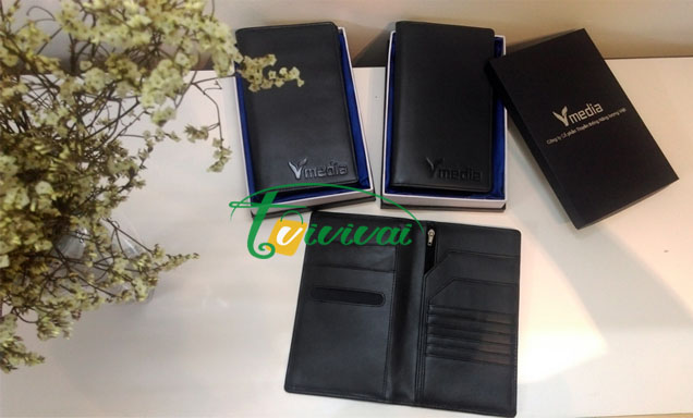 Bao đựng hộ chiếu bằng da cao cấp – khách hàng V MEDIA