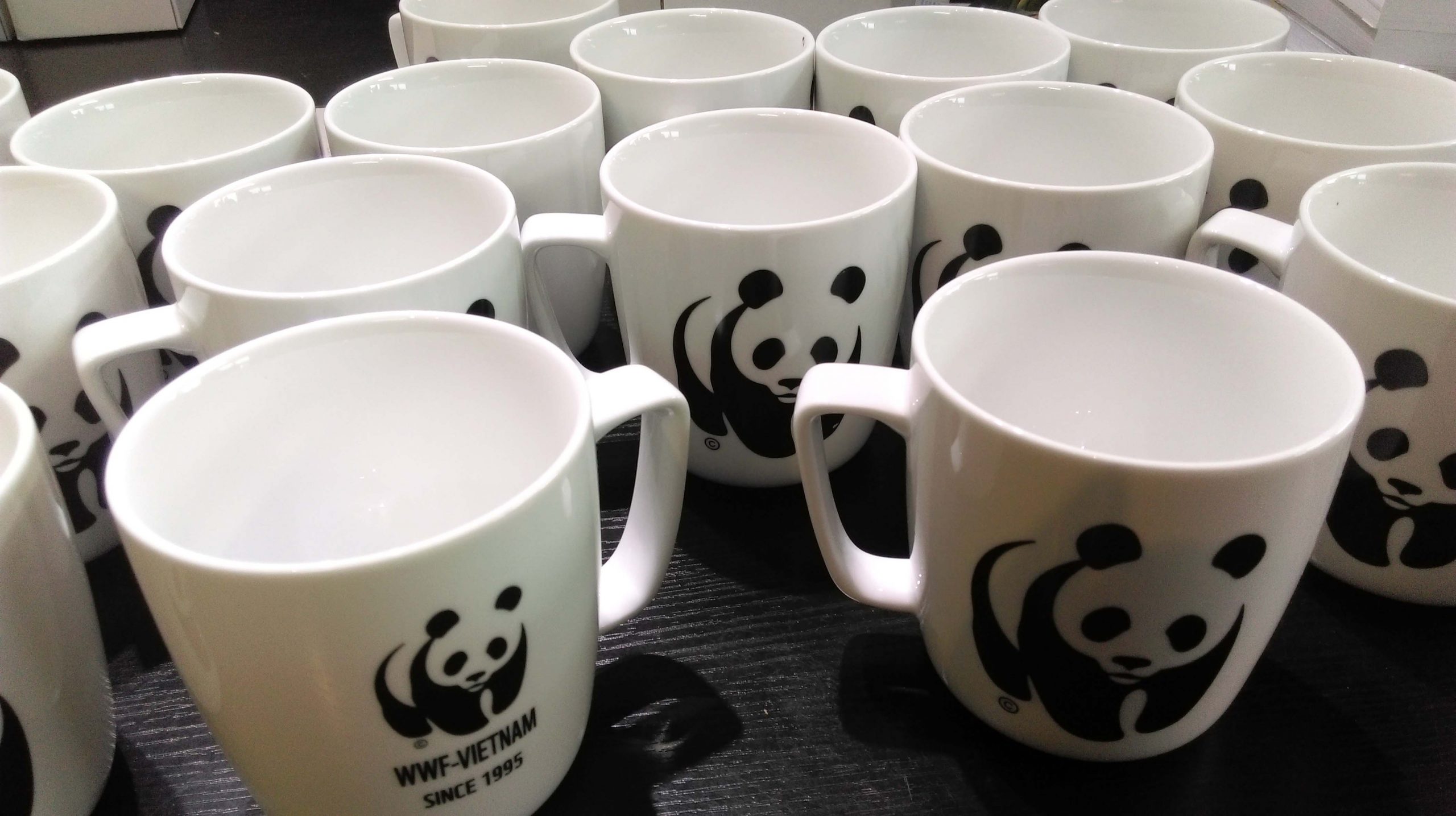 Bộ quà ấm chén và cốc sứ-Tổ chức WWF VIỆT NAM
