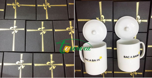 Cốc sứ quà tặng-Ngân hàng BẮC Á