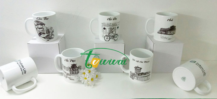 Cốc sứ quà tặng - khách hàng BẢO HIỂM NHÂN THỌ FUBON