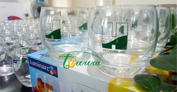 Ly thủy tinh quà tặng cao cấp-khách hàng VIETHOME