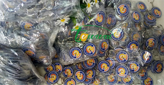Móc khóa tròn mica dẻo - CAO ĐẲNG CÔNG NGHIỆP HUẾ