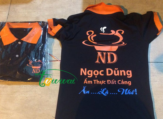 Áo đồng phục nhân viên – khách hàng nhà hàng NGỌC DŨNG