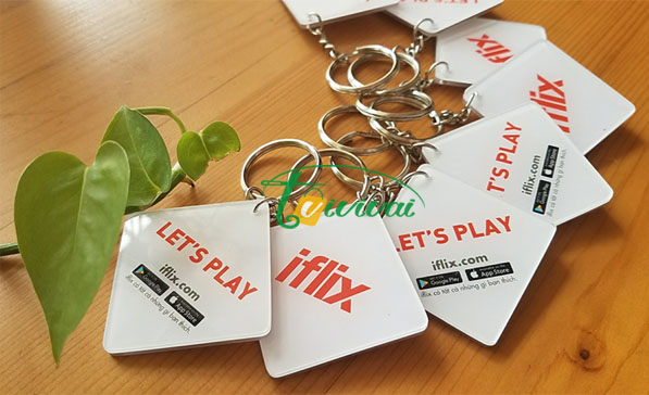 Móc khóa mica quà tặng – khách hàng IFLIX MOBIFONE