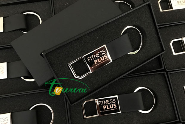 Móc khóa kim loại phối da cao cấp- Khách hàng FINESS PLUS
