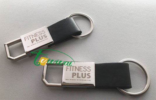 Móc khóa kim loại phối da cao cấp- Khách hàng FINESS PLUS