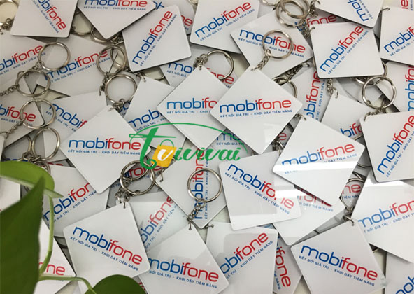 Móc khóa mica quà tặng-khách hàng MOBIFONE