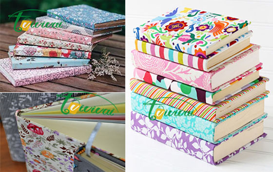 Sổ SKETCHBOOK quà tặng bìa vải họa tiết hoa lá độc đáo