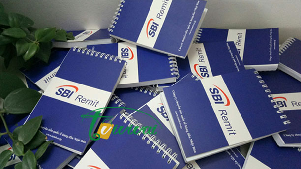 Sổ lò xo quà tặng A6 – khách hàng SBI REMIT