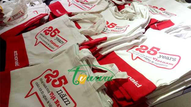 Túi vải bố quà tặng thời trang - kỷ niệm 25 năm ACTIONAID