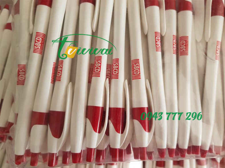 Bút bi nhựa quà tặng quảng cáo – khách hàng SBCD