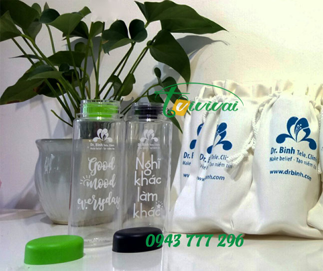 Túi vải bố rút dây quà tặng - PHÒNG KHÁM ĐA KHOA Dr.BÌNH
