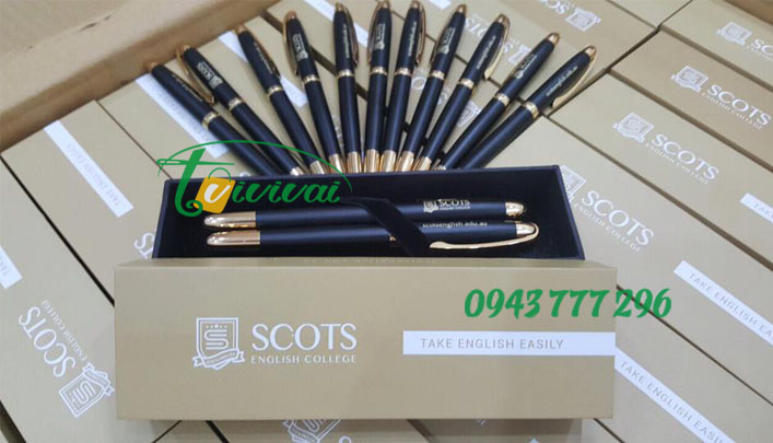 BÚT KÝ QUÀ TẶNG IN LOGO CAO CẤP – khách hàng ĐẠI HỌC ANH SCOTS