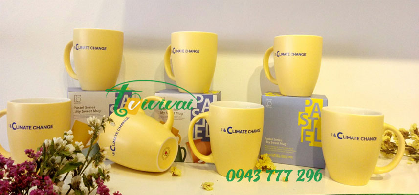 Cốc sứ quà tặng Hàn Quốc - khách hàng hội nghị BIẾN ĐỔI KHÍ HẬU