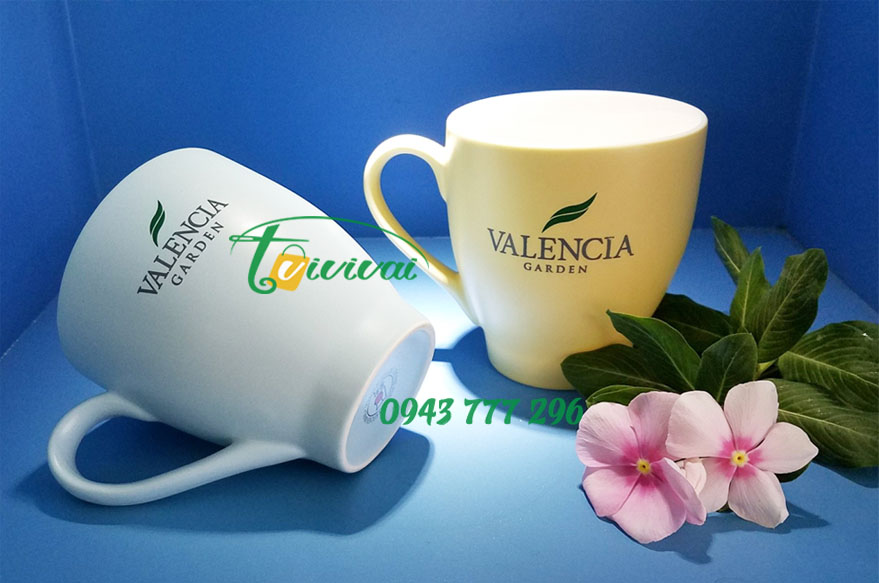 Quà tặng Cốc sứ Pastel cao cấp – khách hàng VALENCIA GARDEN