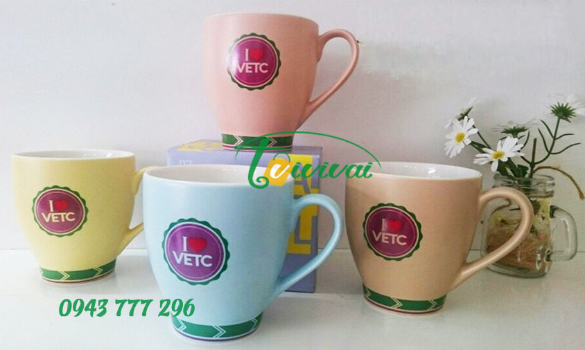 Cốc sứ Hàn Quốc cao cấp quà tặng – khách hàng VETC