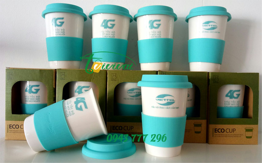 QUÀ TẶNG CỐC SỨ HÀN QUỐC – khách hàng VIỄN THÔNG QUÂN ĐỘI VIETTEL