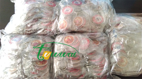 Móc khóa quà tặng mica tròn – khách hàng FORTUNA HÀ NỘI