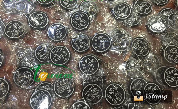 Móc khóa cao su quà tặng – khách hàng UBER VIỆT NAM