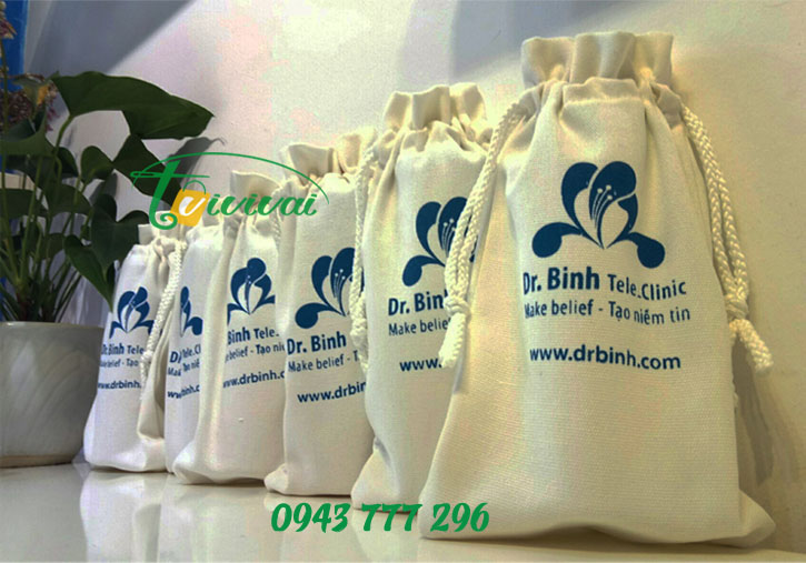 Túi vải bố rút dây quà tặng – PHÒNG KHÁM ĐA KHOA Dr.BÌNH