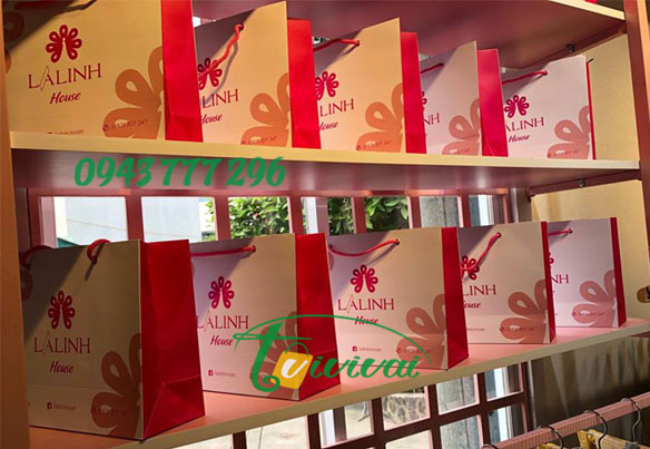Túi giấy quà tặng – khách hàng LA LINH HOUSE