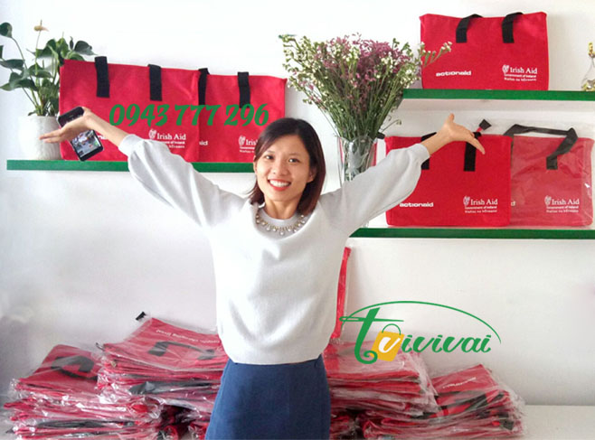 Túi vải bố quà tặng quảng cáo - khách hàng ACTIONAID