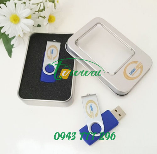 Quà tặng USB Kim loại xoay – Khách hàng LIÊN VIỆT LOGISTIC