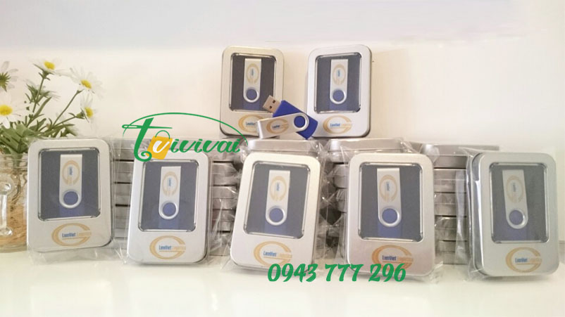 Quà tặng USB Kim loại xoay - Khách hàng LIÊN VIỆT LOGISTIC