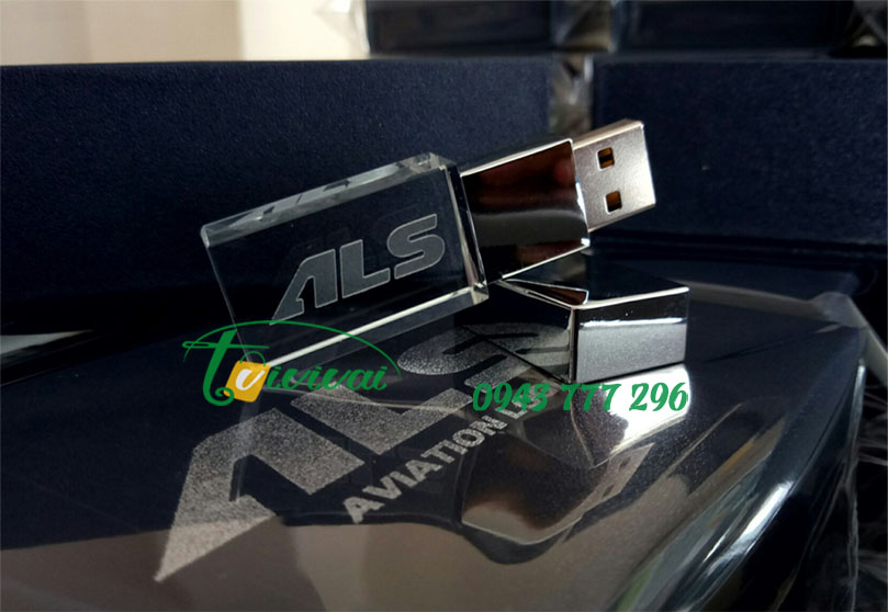USB Pha lê 3D quà tặng độc đáo – Khách hàng ALS Aviation Việt Nam