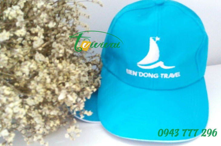 Mũ lưỡi trai đồng phục quà tặng – khách hàng DU LỊCH BIỂN ĐÔNG TRAVEL