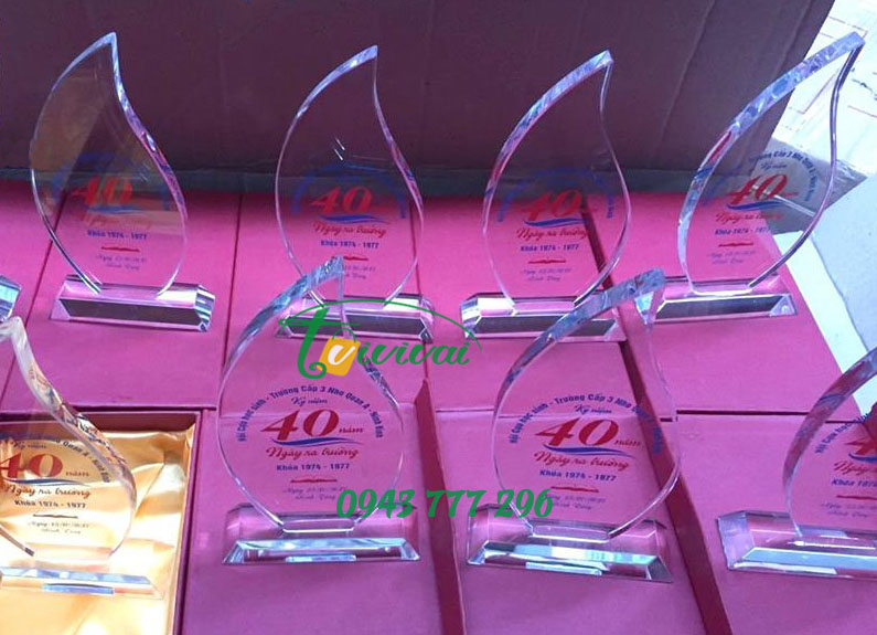 Kỷ niệm chương pha lê - CỰU HỌC SINH TRƯỜNG CẤP 3 NHO QUAN
