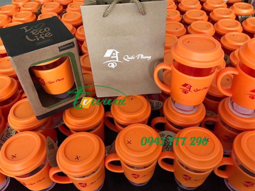 Cốc thủy tinh cường lực quà tặng – khách hàng QUỐC PHONG