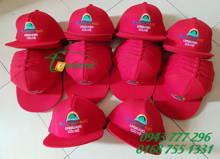 Mũ lưỡi trai Snapback đồng phục nhân viên CÔNG VIÊN SUỐI KHOÁNG NÓNG NÚI THẦN TÀI