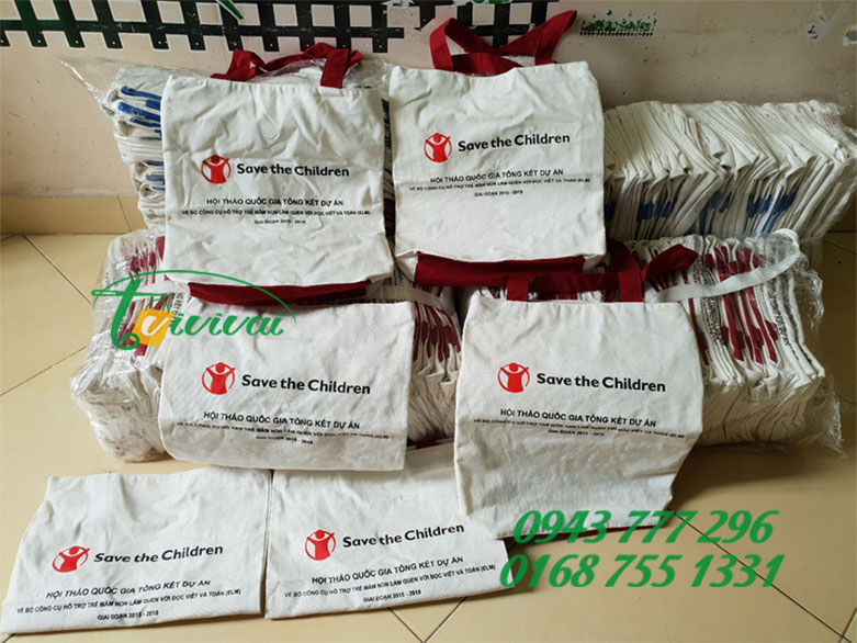 Túi vải bố quà tặng HỘI THẢO QUỐC GIA - CTY TNHH DELMAR VIỆT NAM