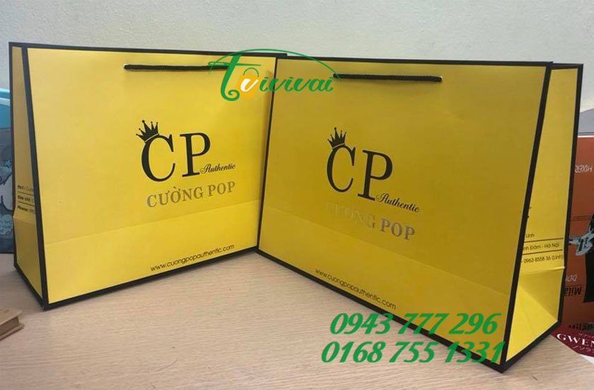 Túi giấy quảng cáo thương hiệu – SHOP CƯỜNG POP AUTHENTIC