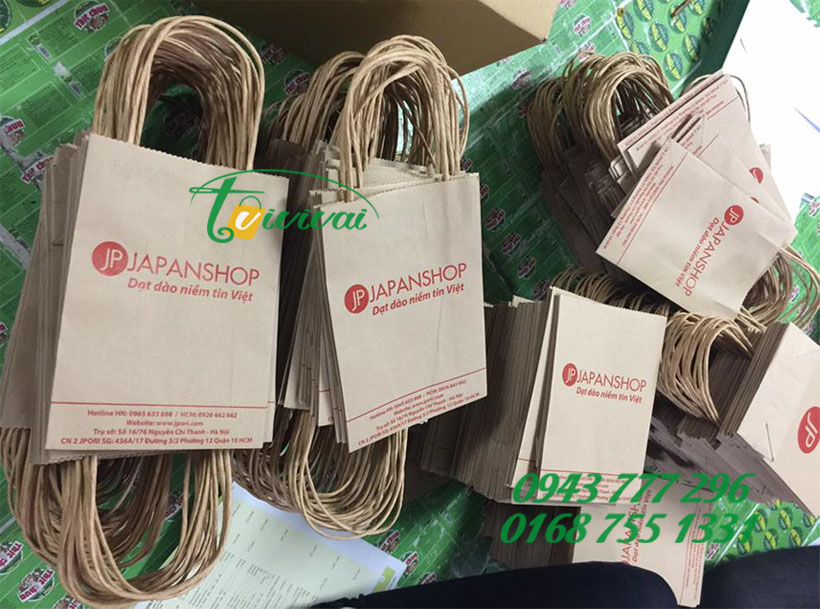 Túi giấy kraft in thương hiệu - CÔNG TY TNHH JPORI VIỆT NAM