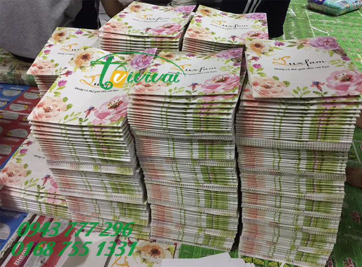 Túi giấy in quảng cáo thương hiệu THỜI TRANG LUXFAM SHOP