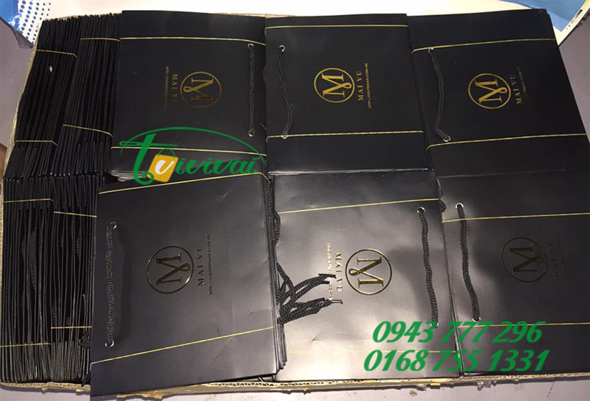 Túi giấy quảng cáo thương hiệu – khách hàng CTY TNHH TM MAI VŨ