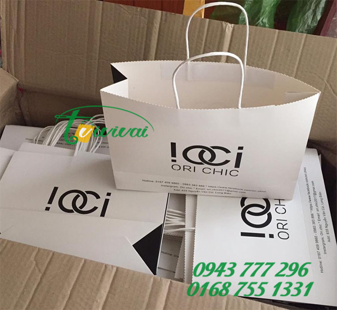 Túi giấy in quảng cáo – SHOP THỜI TRANG NỮ ORI CHIC