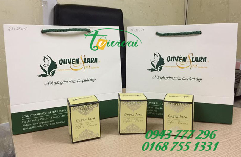 Túi giấy – bao bì sản phẩm – CTY TNHH DƯỢC MỸ PHẨM QUYÊN LARA VN