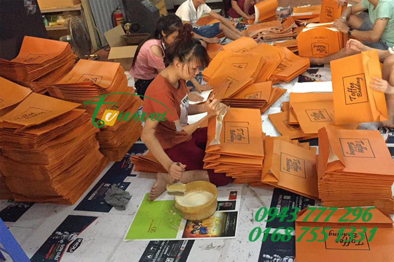 Túi giấy in thương hiệu - CỬA HÀNG Toffee Bedding Store