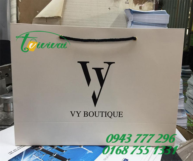 Túi giấy in thương hiệu – THỜI TRANG THIẾT KẾ VY BOUTIQUE